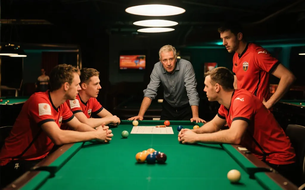 Khoảnh khắc trao đổi chiến thuật giữa các tuyển thủ và huấn luyện viên